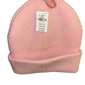 VSPINK ribbed knit beanie in light pink new with tags